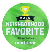 Nextdoor Neighborhood Favorite 2020 Local Business Award Badge