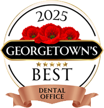 Georgetown's Best Dental Office 2025 Award Badge Logo
