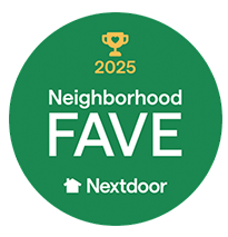 Nextdoor Neighborhood Fave 2025 Community Choice Award Badge